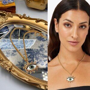 🆕 KURT GEIGER LONDON 🧿 NWOT Evil Eye Pendant Necklace